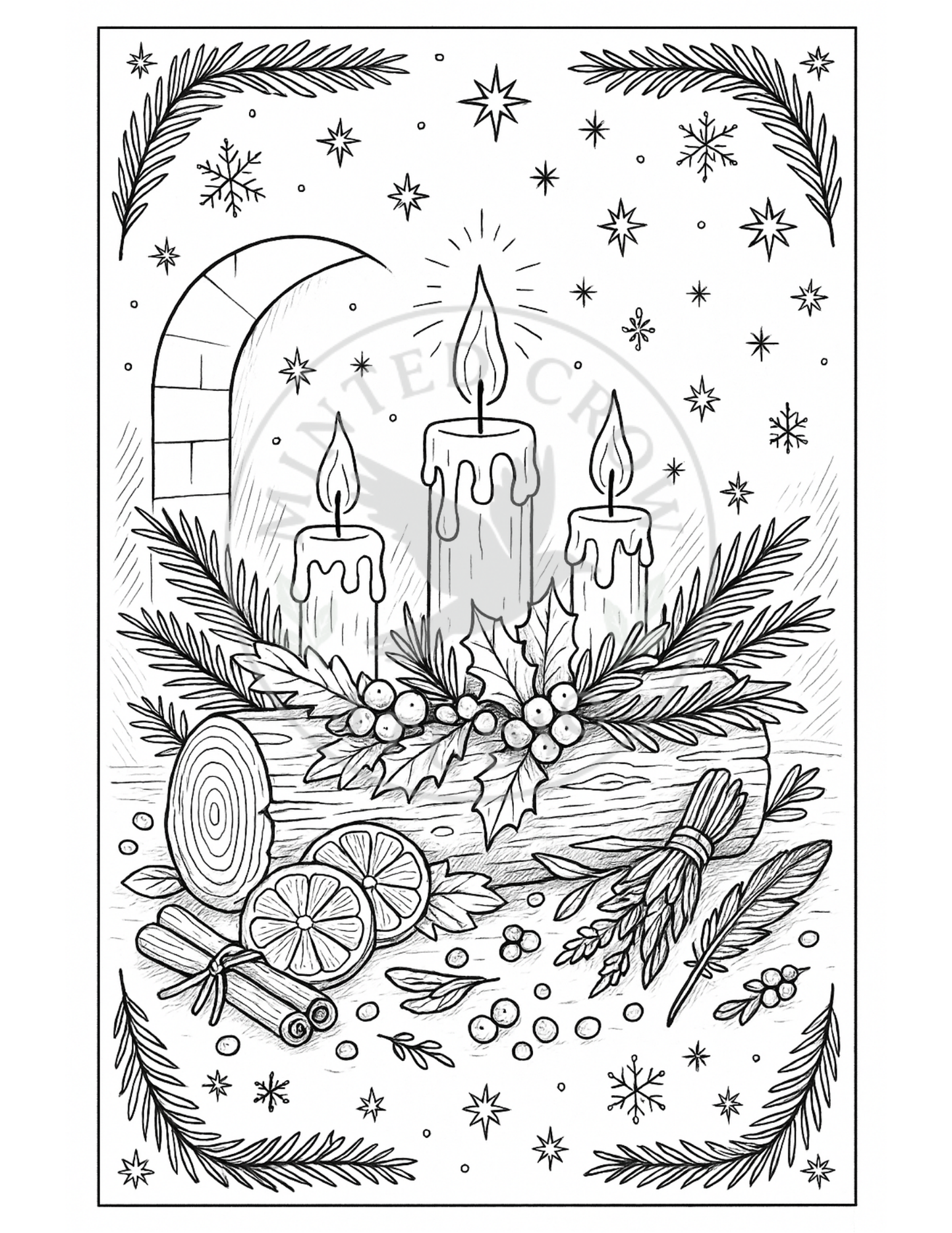 Emberlight Offering - Printable Coloring Page