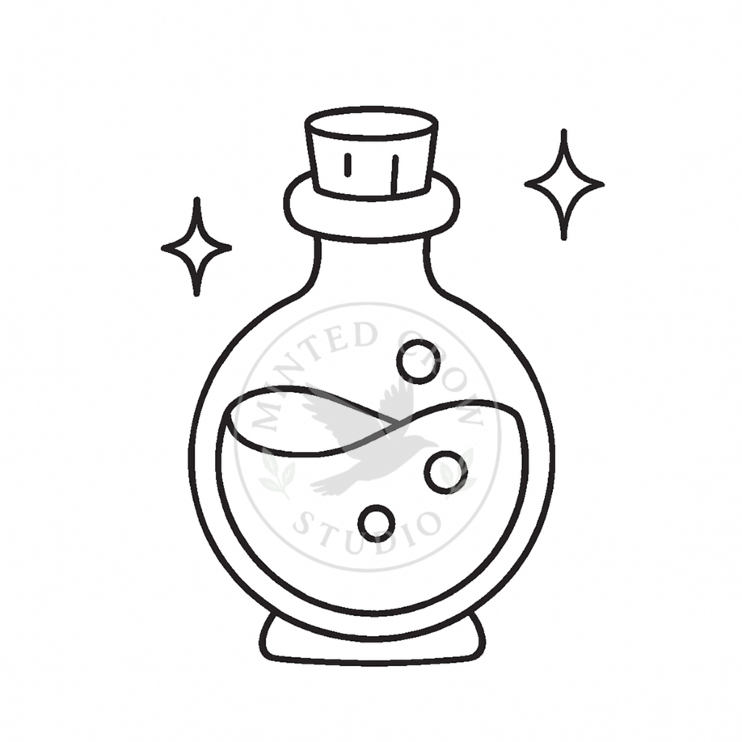 Elixir Mini - Printable Coloring Page