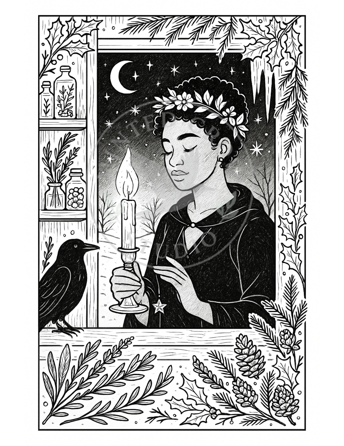 Warm Welcome - Printable Coloring Page