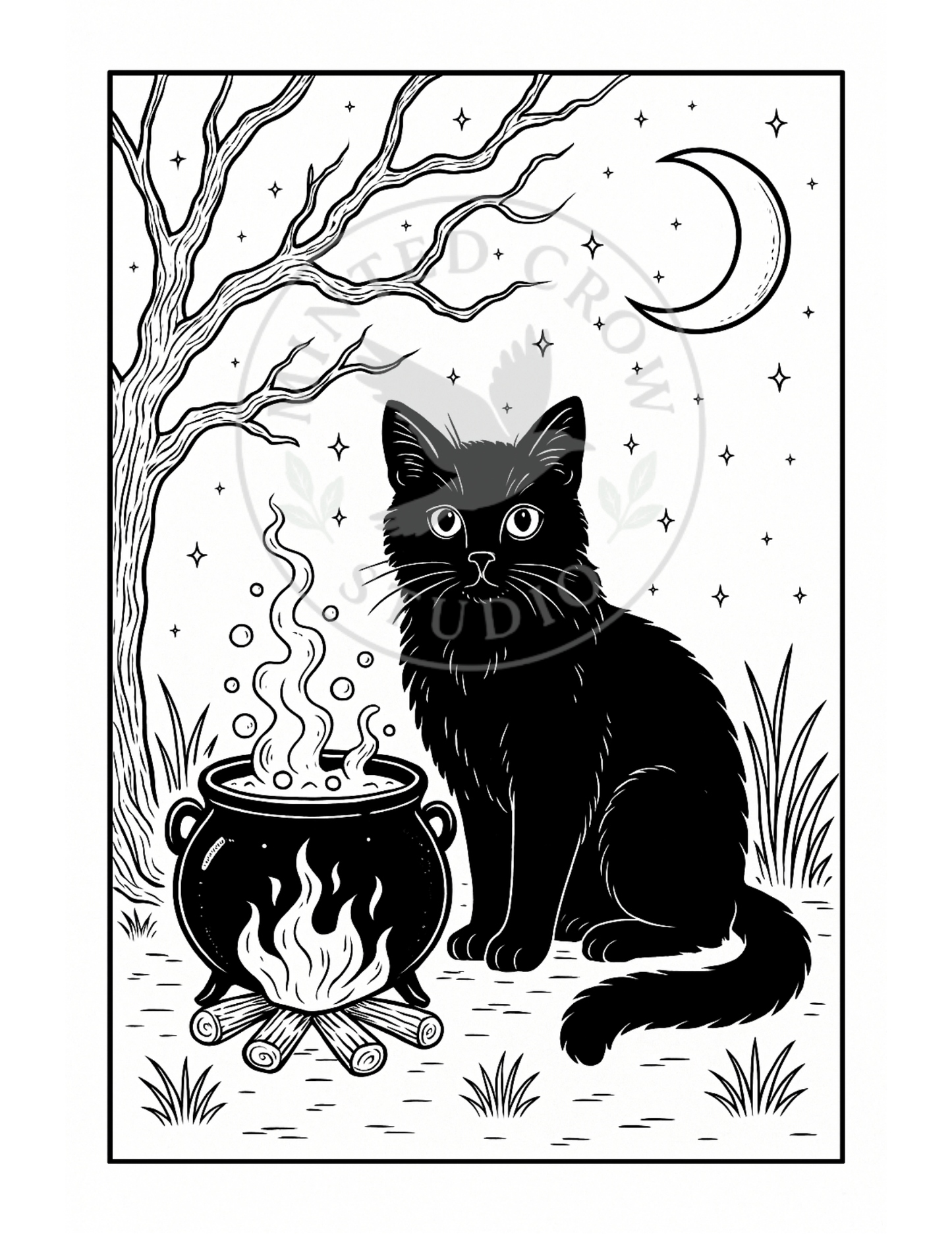 Familiar's Watch - Printable Coloring Page