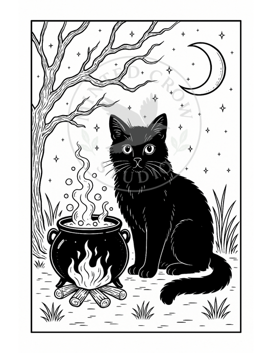 Familiar's Watch - Printable Coloring Page