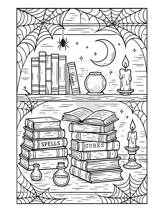 Enchanted Apothecary - Printable Coloring Page