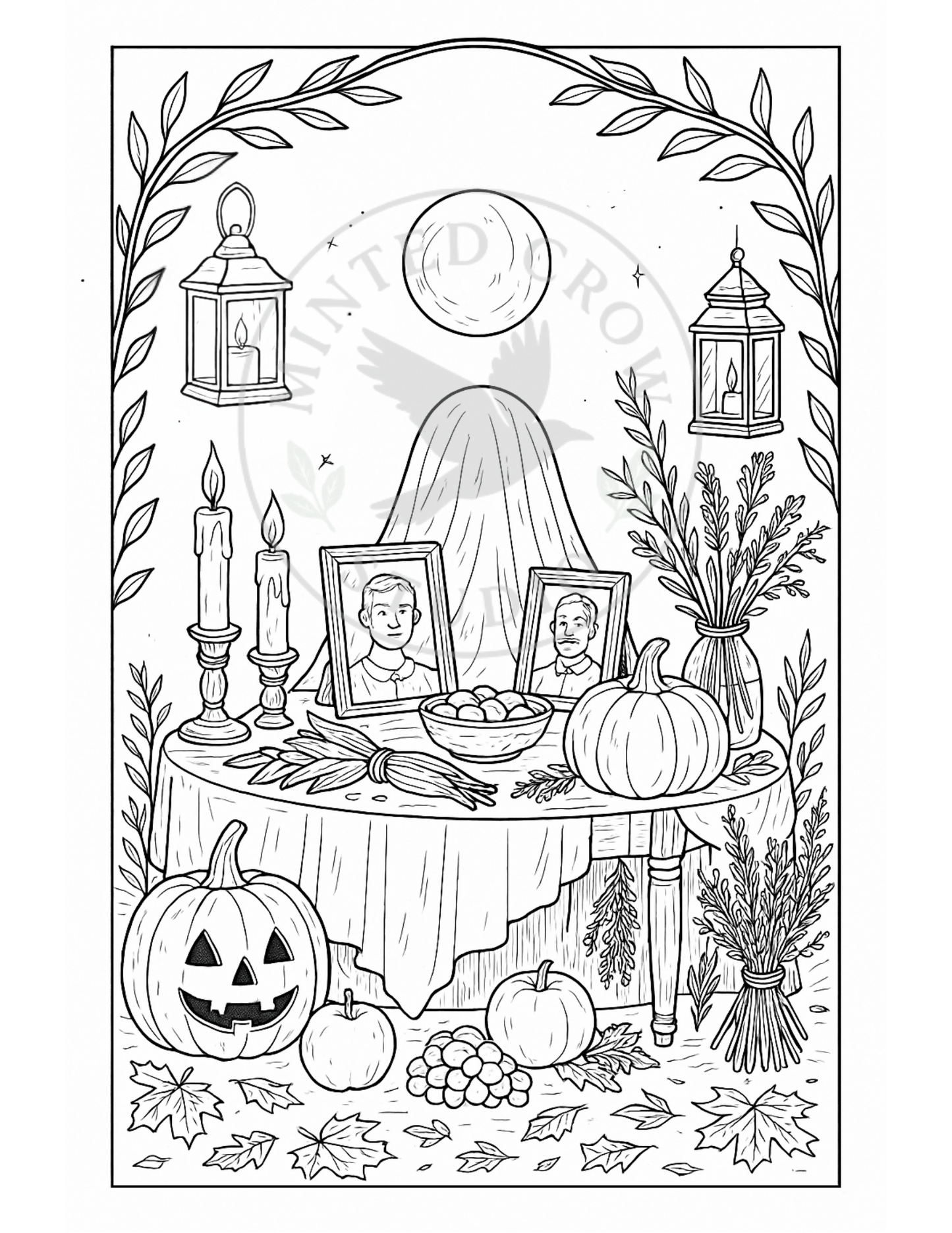 Lanterns for the Lost - Printable Coloring Page