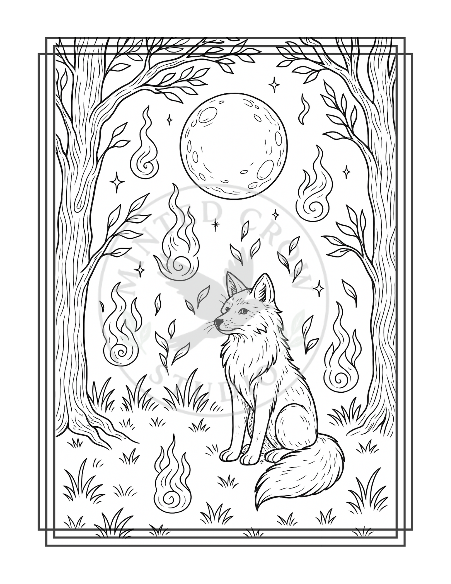 Sentinel of the Veil - Printable Coloring Page