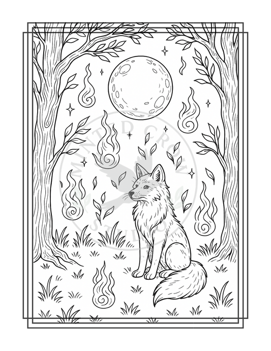 Sentinel of the Veil - Printable Coloring Page