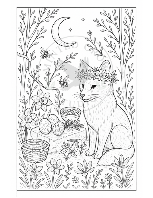 Blessings of the Grove - Printable Coloring Page