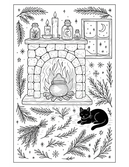 Hearthspell - Printable Coloring Page