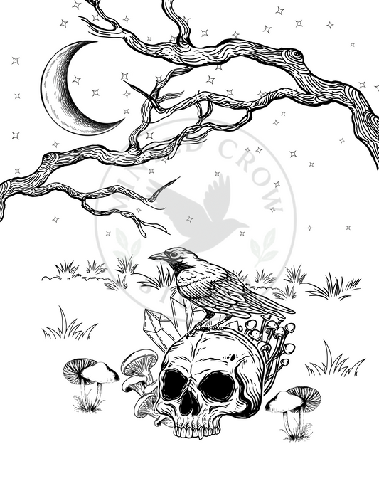 Sentinel of the Bones - Printable Coloring Page