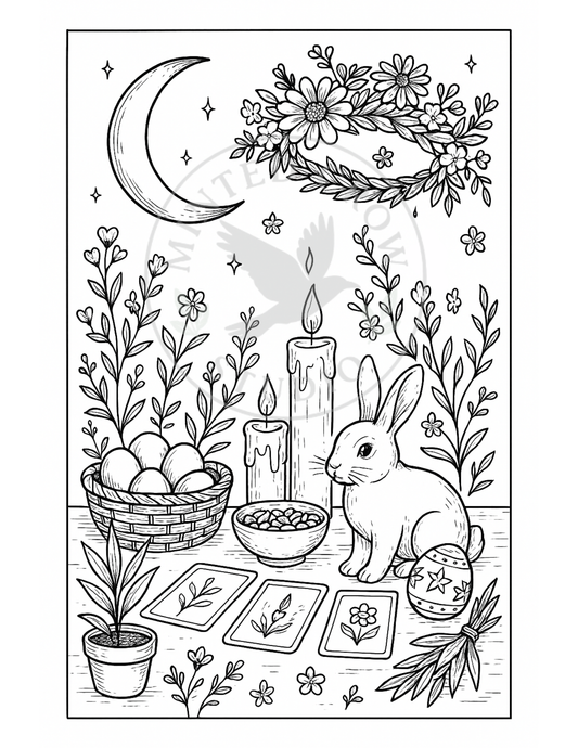 Offerings of Bloom - Printable Coloring Page