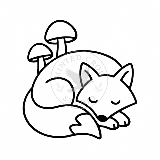 Forest Nap Mini - Printable Coloring Page