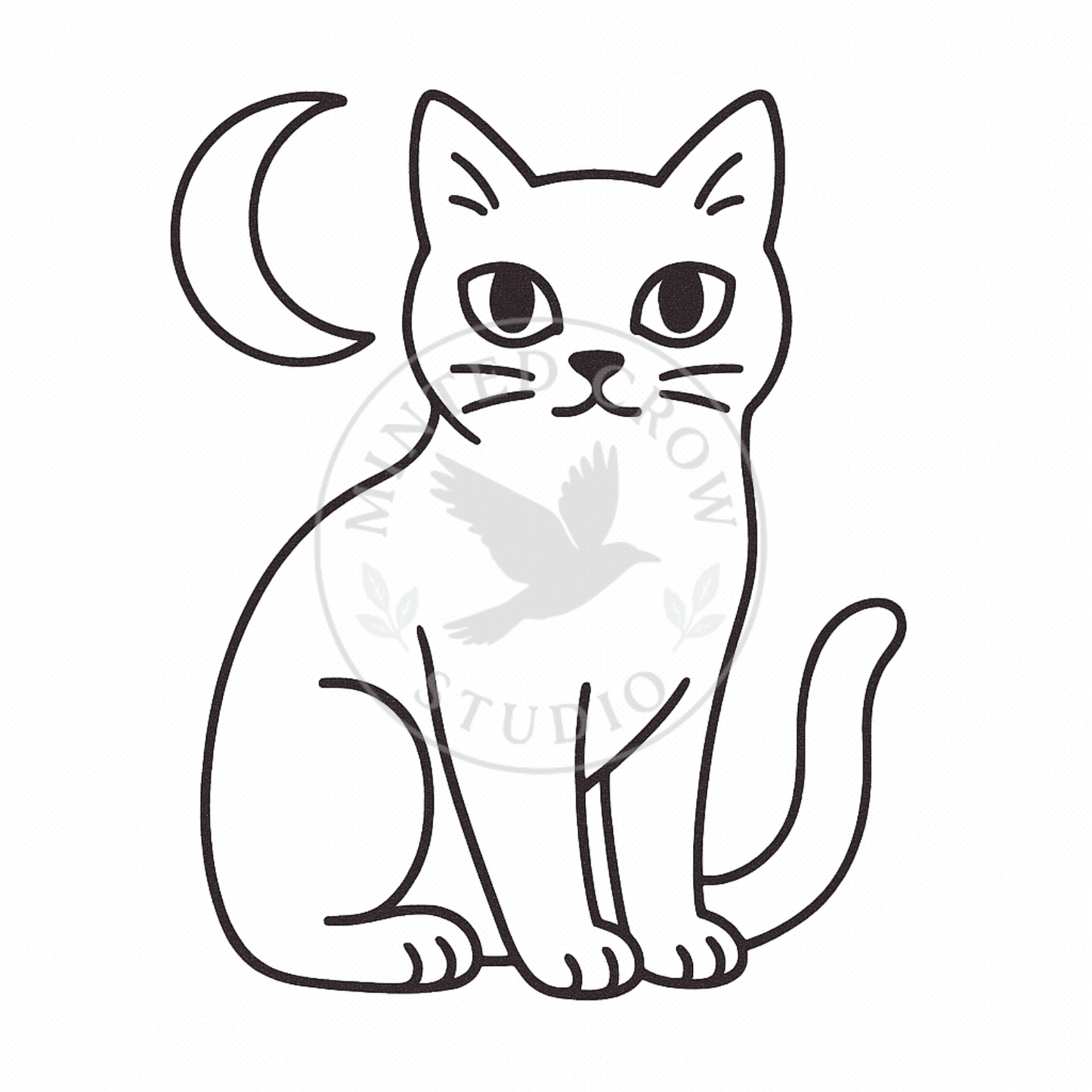 Moonlit Familiar Mini - Printable Coloring Page