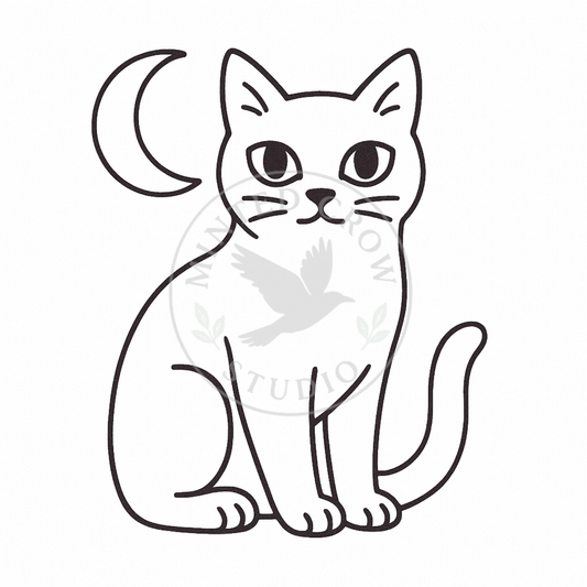 Moonlit Familiar Mini - Printable Coloring Page