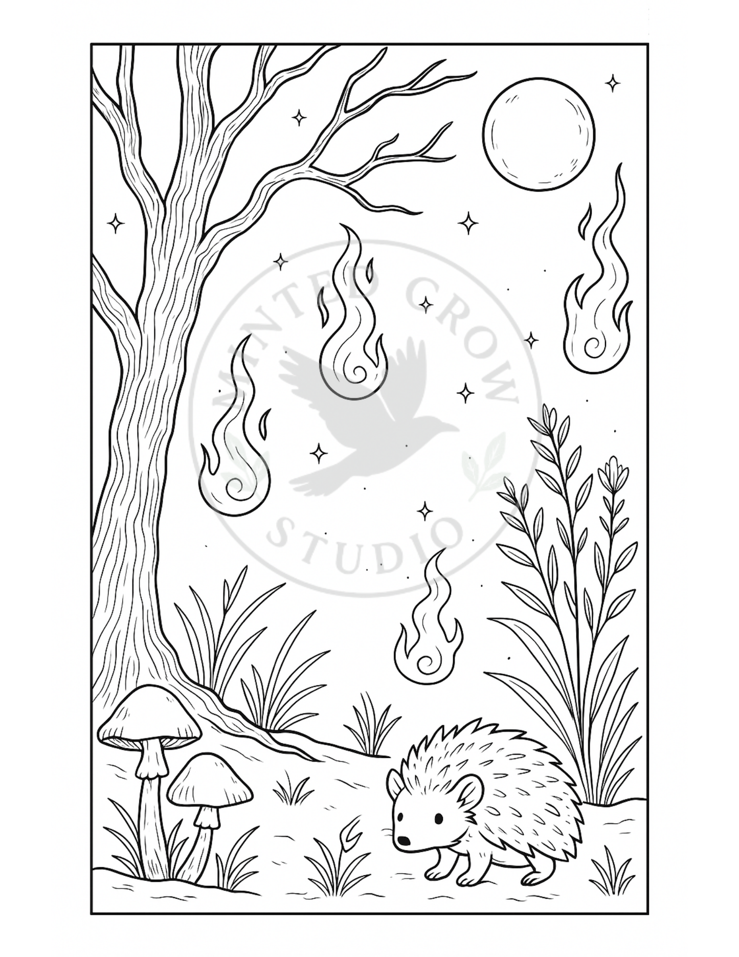 Spirit Path - Printable Coloring Page