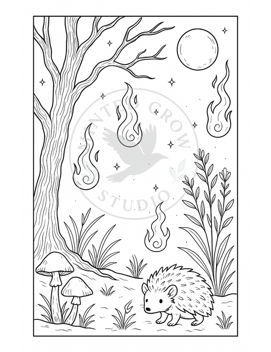 Spirit Path - Printable Coloring Page
