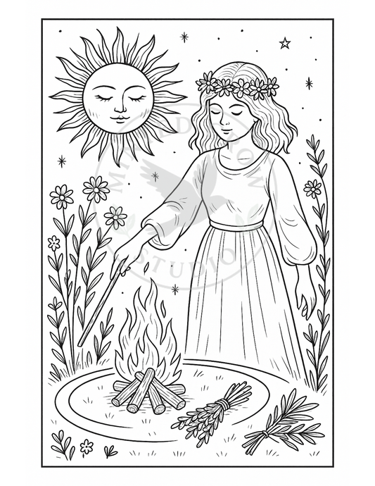 Spring Offerings - Printable Coloring Page