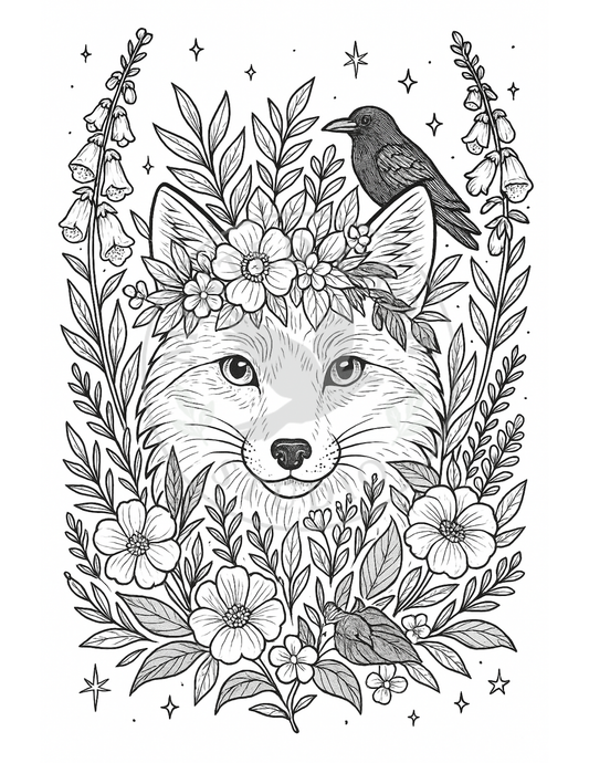 Spring Sentinel - Printable Coloring Page