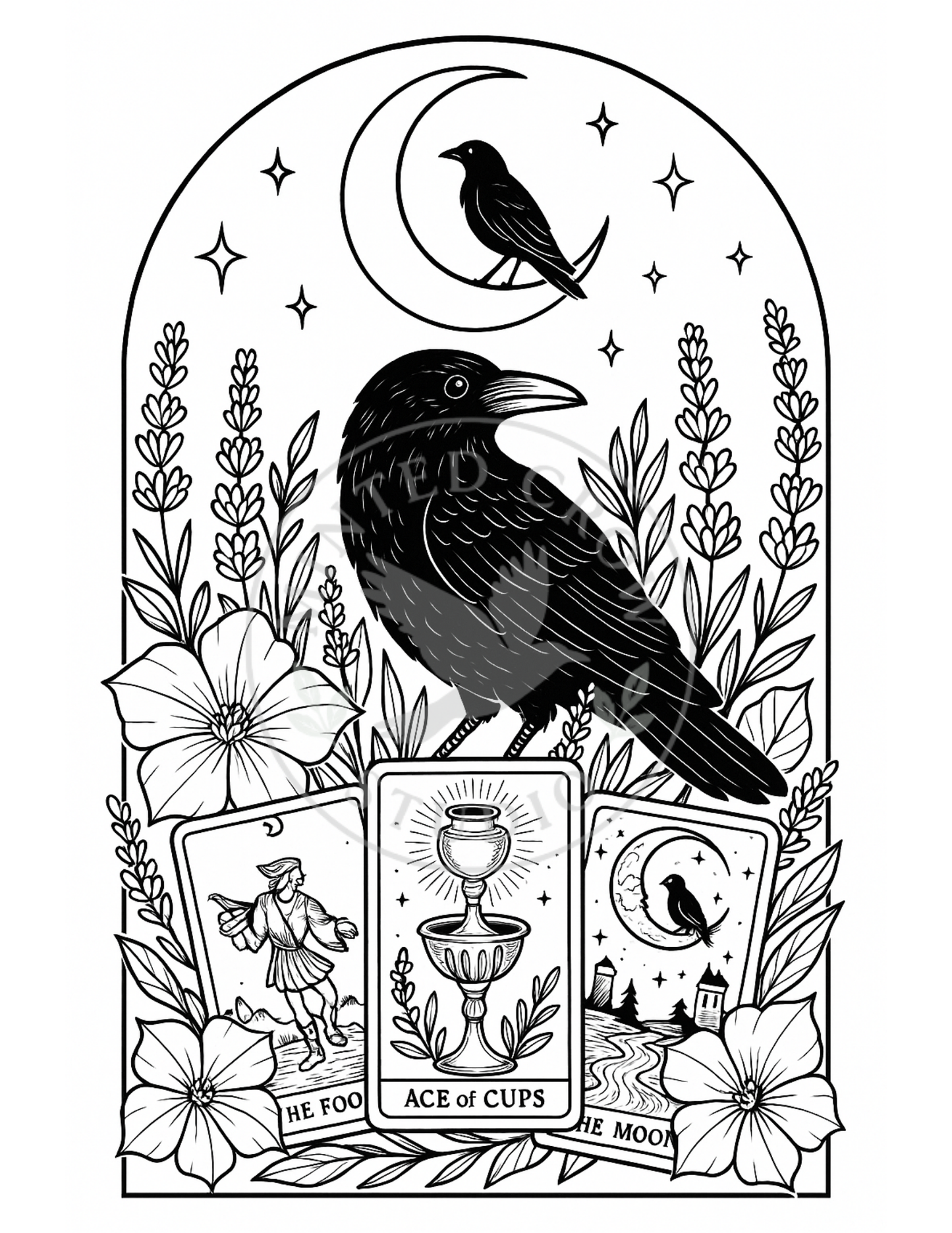 The Seer's Companion - Printable Coloring Page