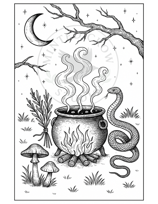 Venom & Vapor - Printable Coloring Page