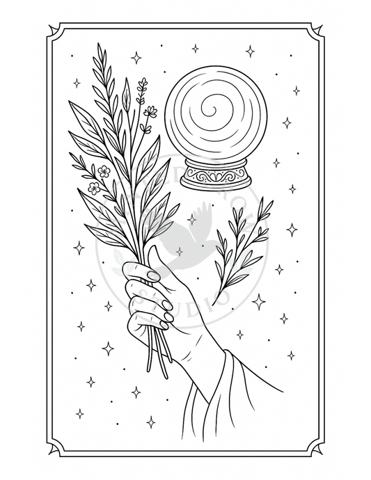 Vision in Suspension - Printable Coloring Page